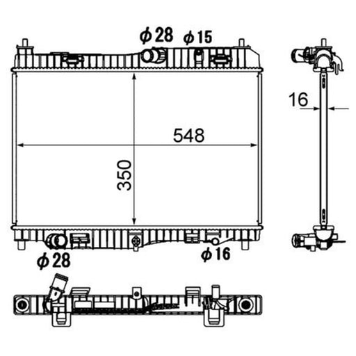 Mahle Engine Radiator CR 1896 000S