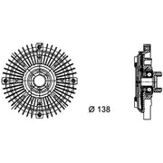 Mahle Radiator Fan Clutch CFC 61 000P