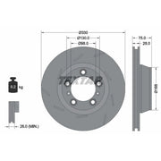 Textar 2 x Rear Brake Discs 92220607