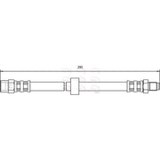 Apec Brake Hydraulic Hose Line Rear HOS3706