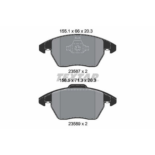 Textar Brake Pad Set 2358704