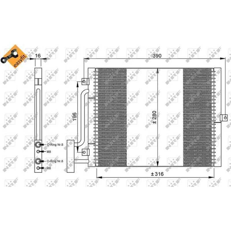 NRF Air Conditioning Condenser 35307