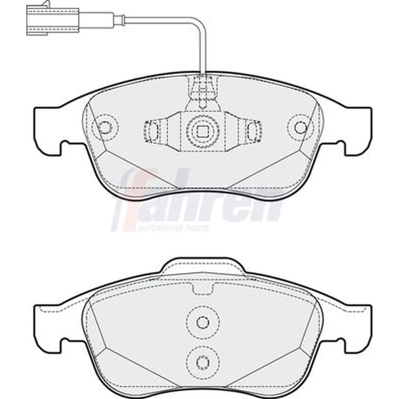 Fahren Front Brake Pad Set FBP3651