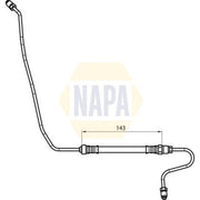 NAPA Brake Hydraulic Hose Line Rear Right NBH1138