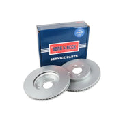Borg & Beck 2 x Vented Front Brake Discs BBD6318