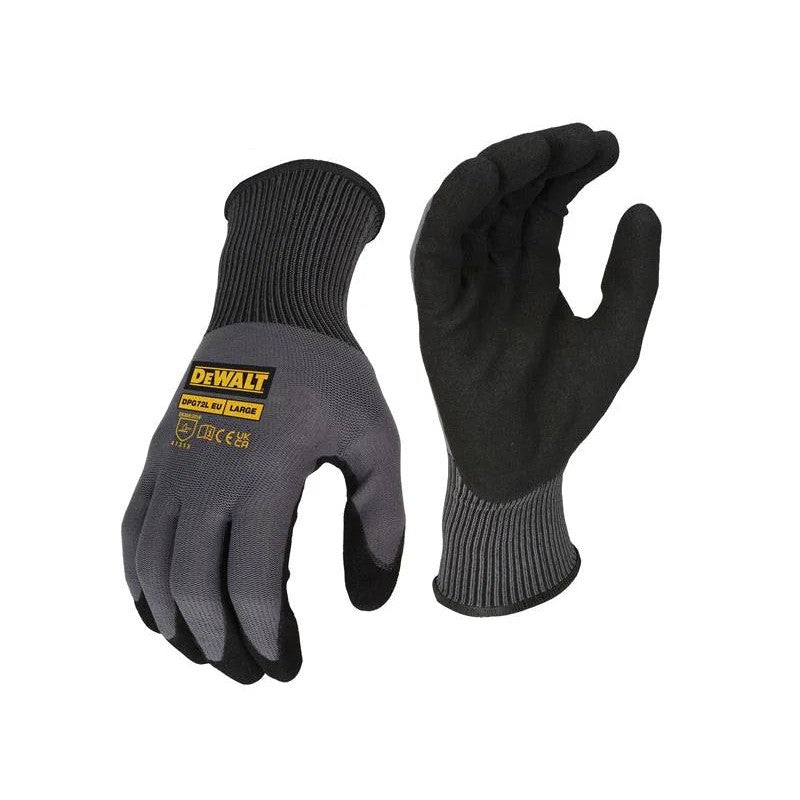 DEWALT Power Tools Coated Grip Gloves - L (Size 9) - DPG72L EU