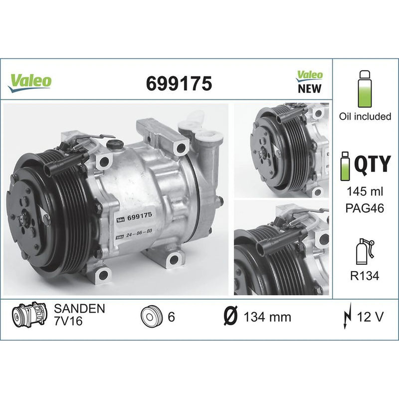 Valeo Air Conditioning Compressor 699175