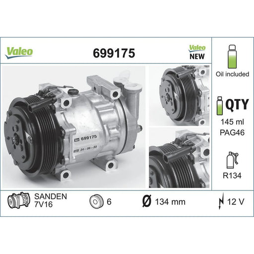Valeo Air Conditioning Compressor 699175