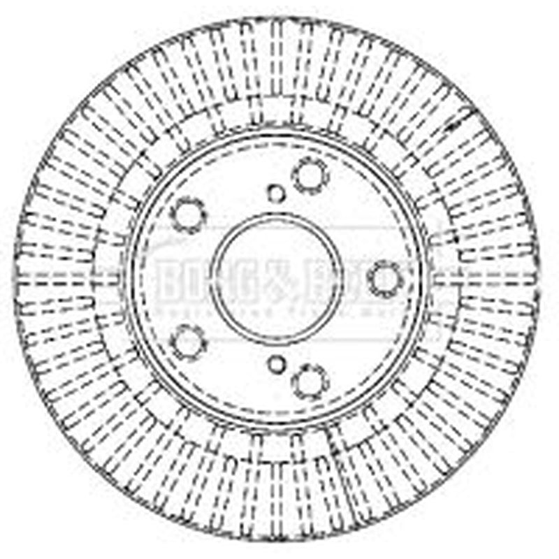 Borg & Beck 2 x Vented Front Brake Discs BBD4309