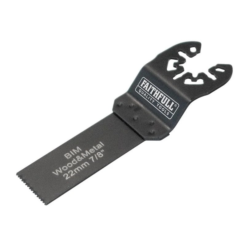 Faithfull Multi-Functional Tool Flush Cut Wood/Bi-Metal Blade 10-22mm