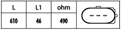 Hella 6PU 009 146-541 Sensor, crankshaft pulse