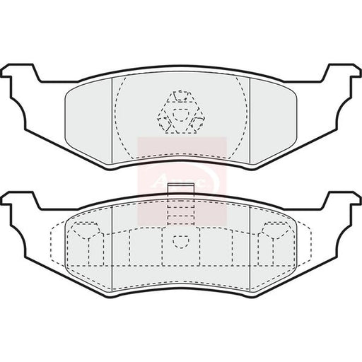 Apec Rear Brake Pad Set PAD1169