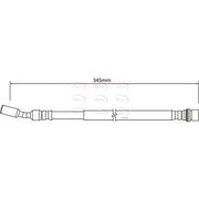 Apec Brake Hydraulic Hose Line Rear HOS4176
