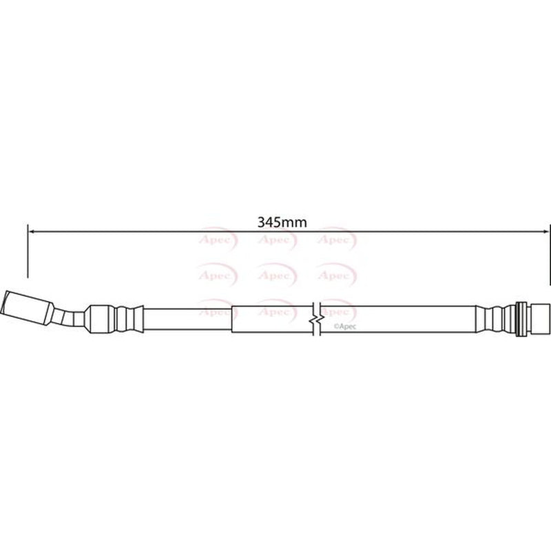 Apec Brake Hydraulic Hose Line Rear HOS4176