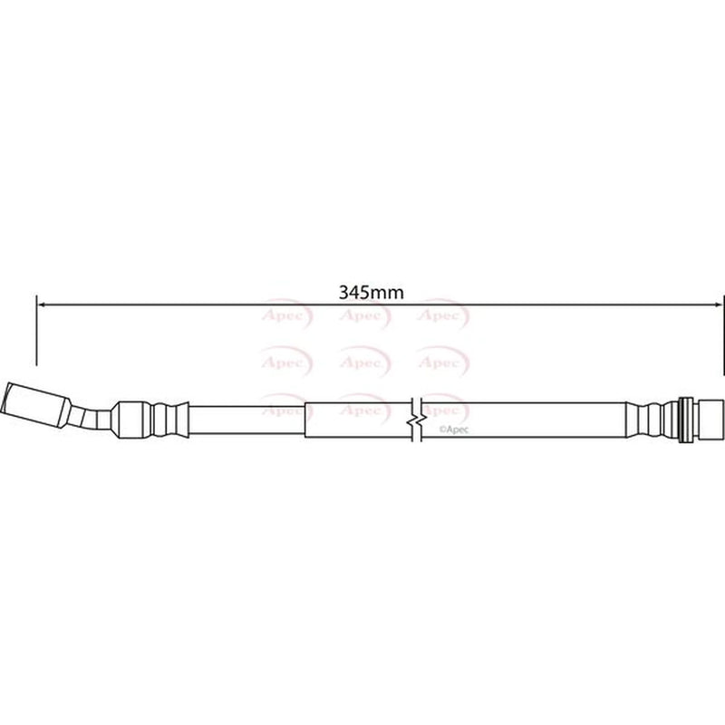 Apec Brake Hydraulic Hose Line Rear HOS4176