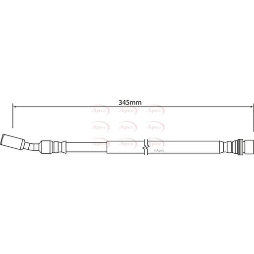 Apec Brake Hydraulic Hose Line Rear HOS4176