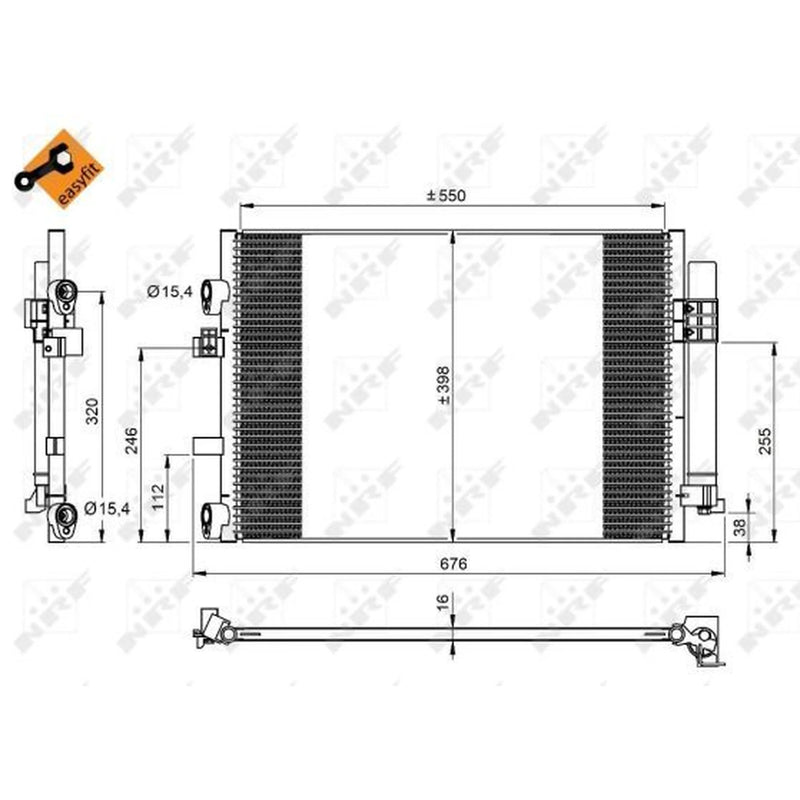 NRF Air Conditioning Condenser 350209