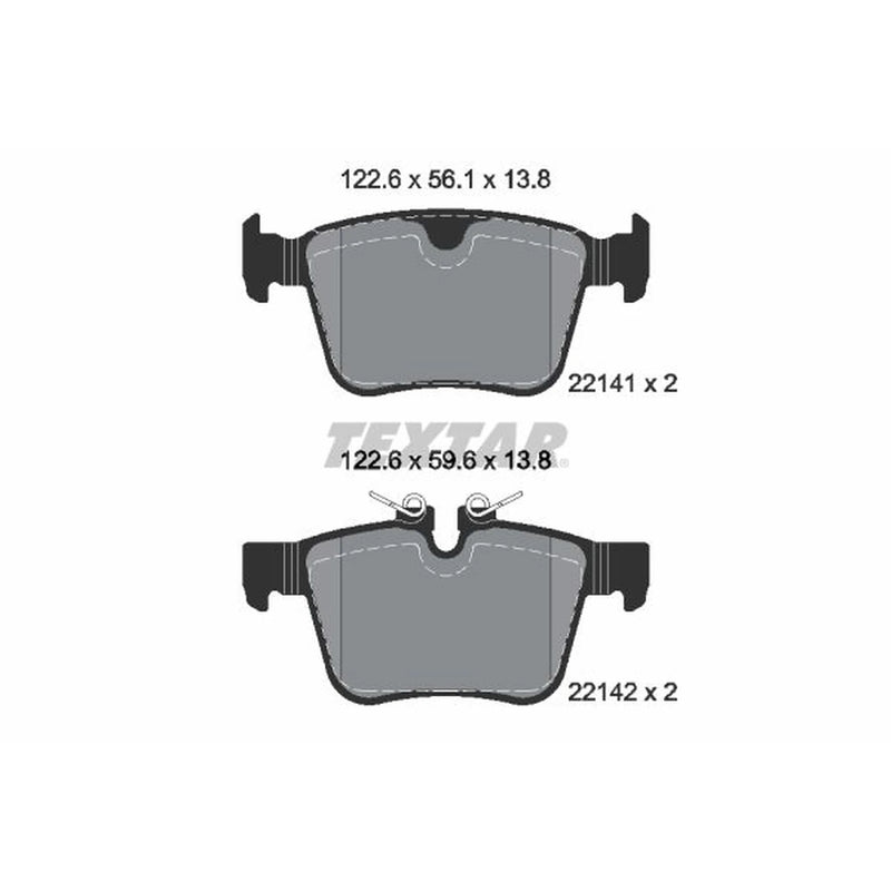 Textar Rear Brake Pad Set 2214103