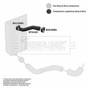 Borg & Beck Intercooler Turbo Charge Air Hose BTH1431