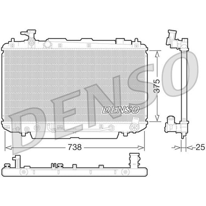 Denso Engine Radiator DRM50065