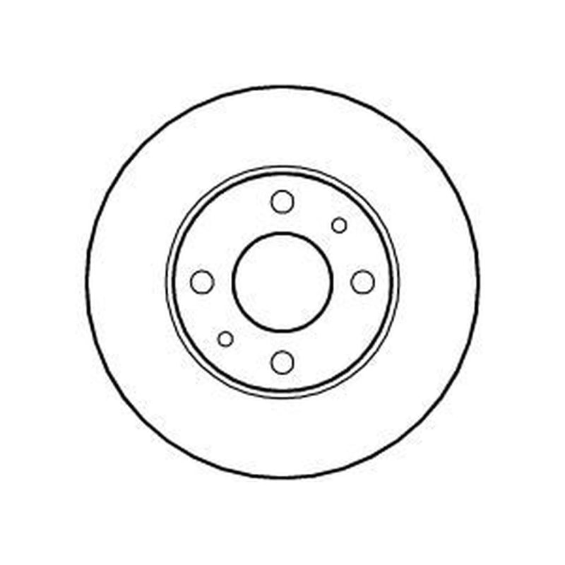Abtex 2 x Solid Rear Brake Discs BD177S
