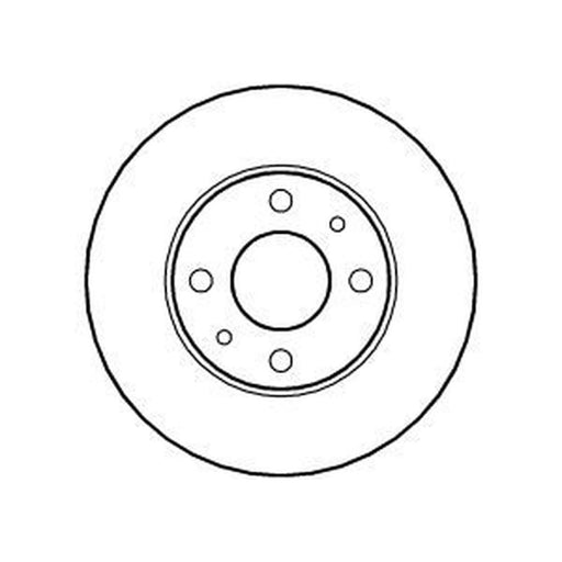 Abtex 2 x Solid Rear Brake Discs BD177S