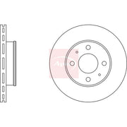 Apec 2 x Vented Front Brake Discs DSK2214