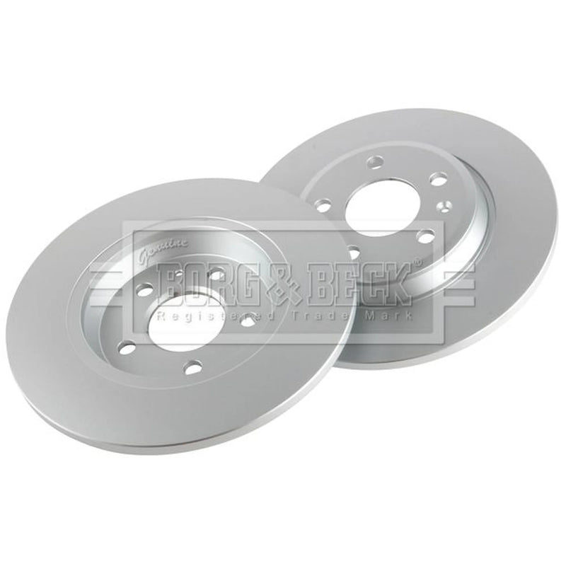 Borg & Beck 2 x Solid Rear Brake Discs BBD4635