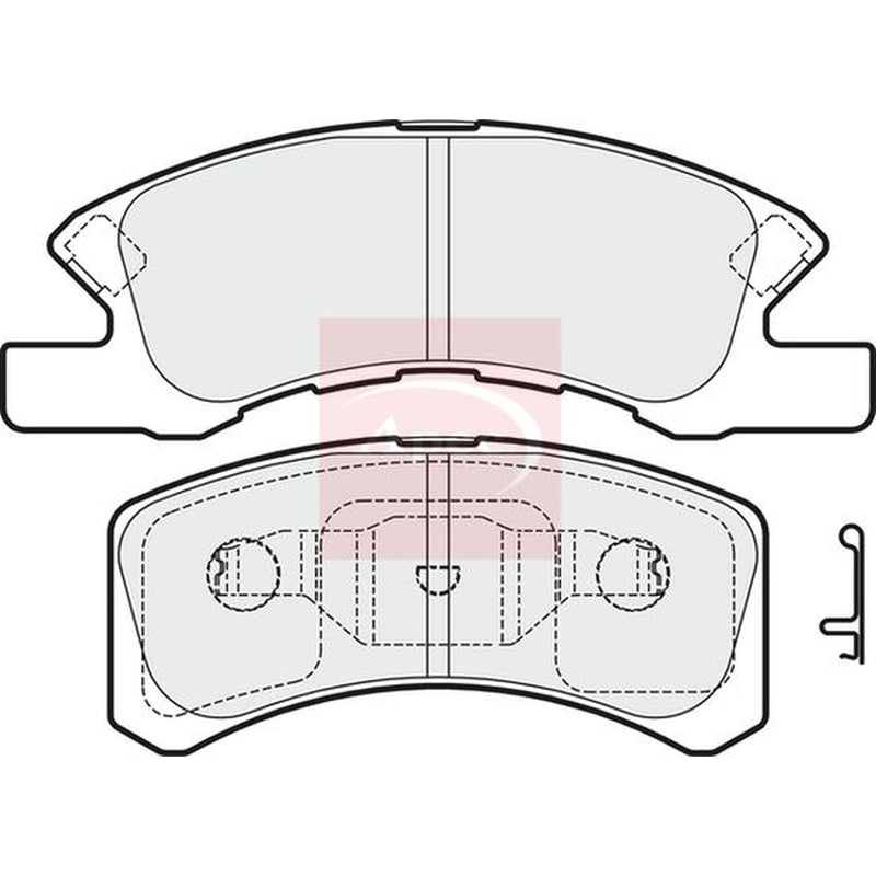 Apec Front Brake Pad Set PAD1625