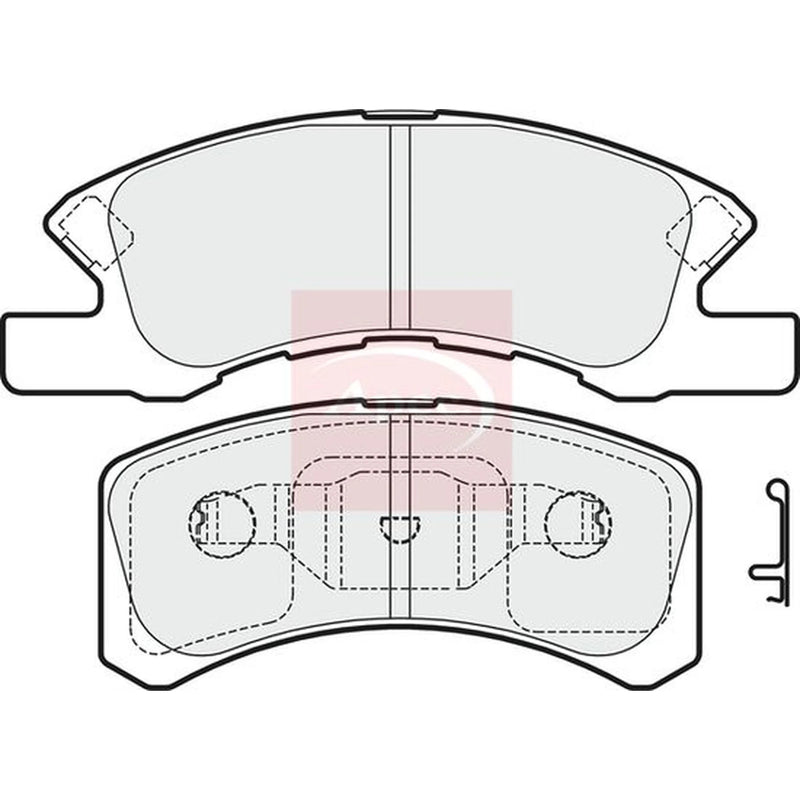 Apec Front Brake Pad Set PAD1625