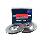 Borg & Beck 2 x Vented Front Brake Discs BBD5549