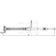 Apec Brake Hydraulic Hose Line Front Left HOS4138