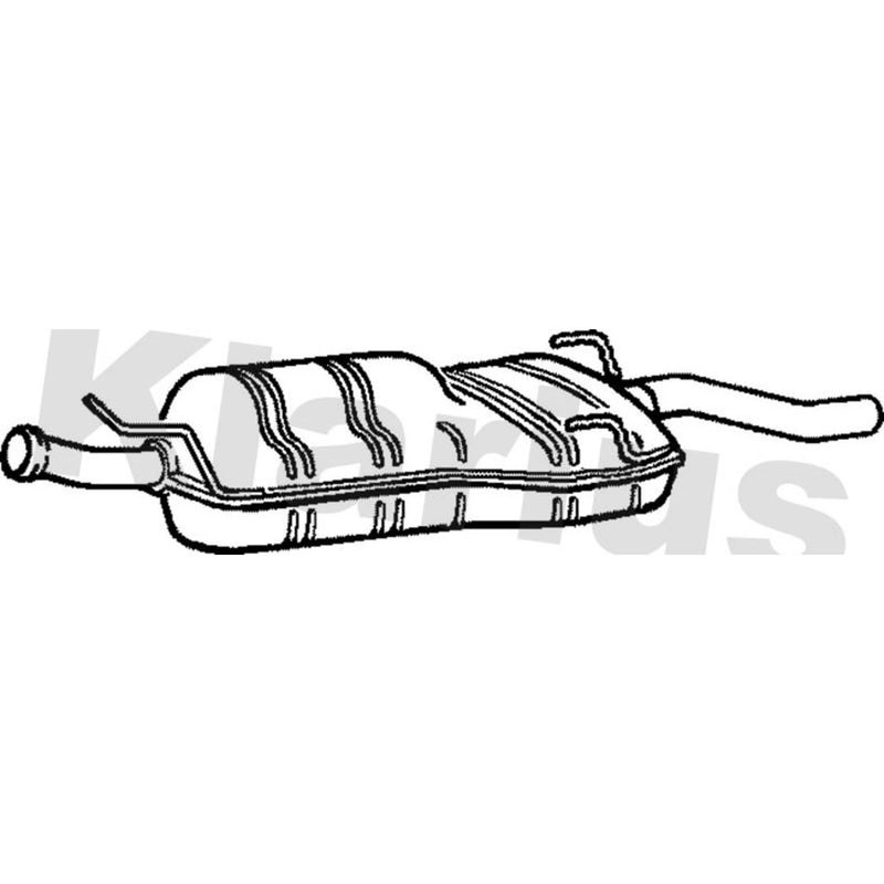 Klarius Box With Tail Pipe Rear SB145V