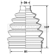 First Line Drive Shaft Bellow Kit Front Left Thermopl FCB6215