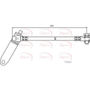 Apec Brake Hydraulic Hose Line Front Right HOS3726