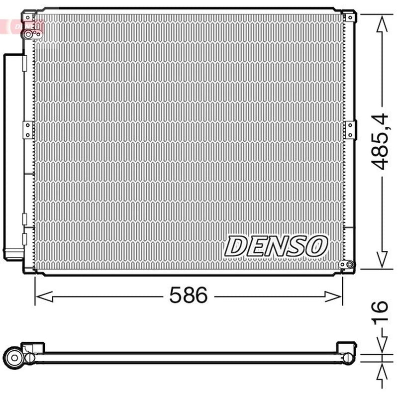 Denso Air Conditioning Condenser DCN50113