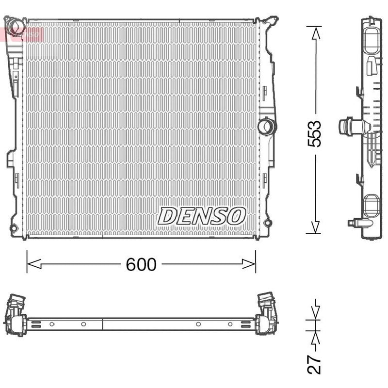 Denso Engine Radiator DRM05008