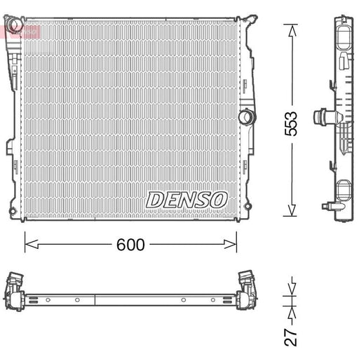 Denso Engine Radiator DRM05008