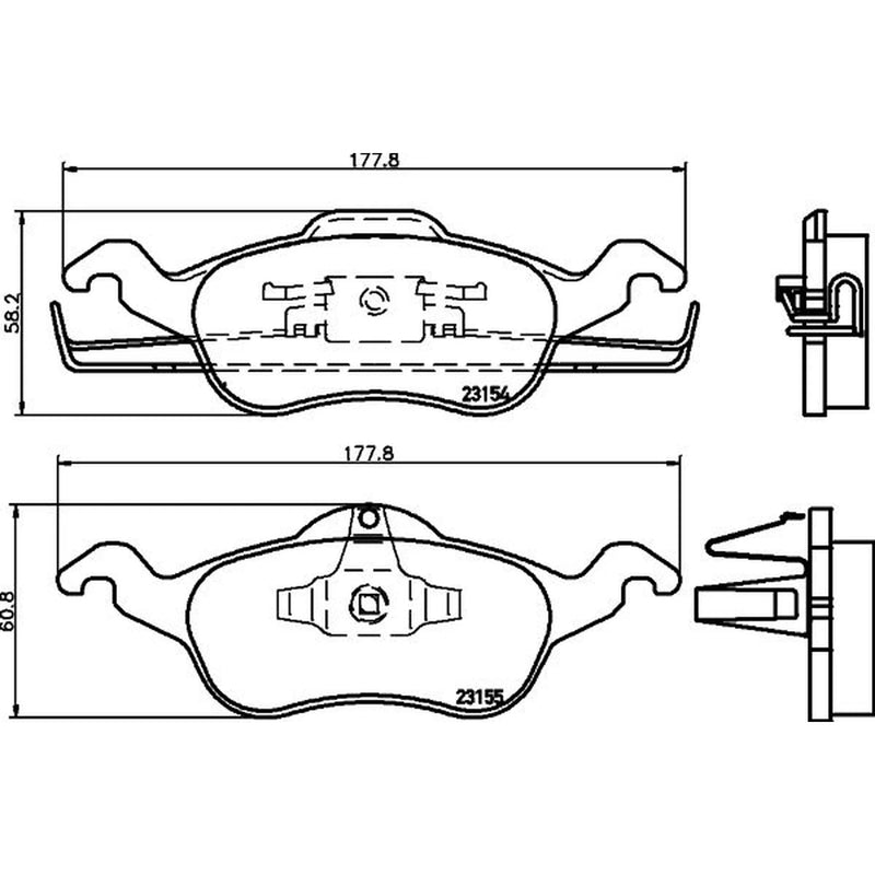 DON Front Brake Pad Set PCP1056