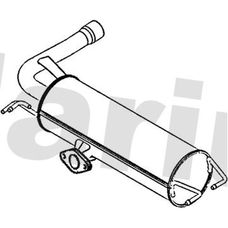Klarius Box With Tail Pipe Rear TY696M