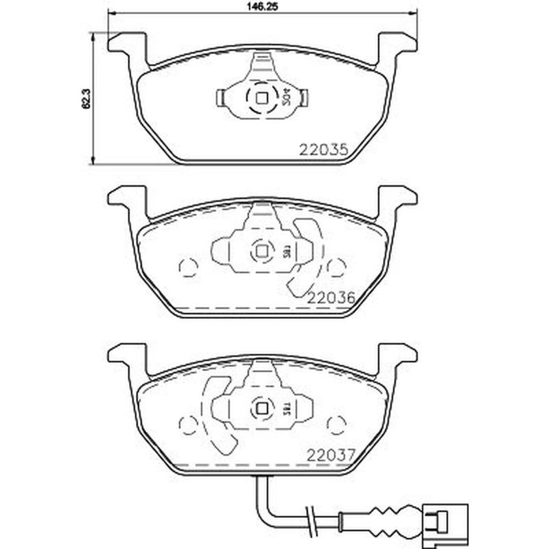 DON Front Brake Pad Set PCP1206