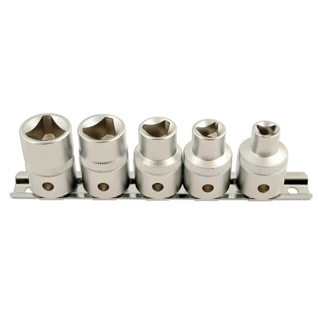 Laser Tools Triangular Socket Set 1/2"D 5pc - PL