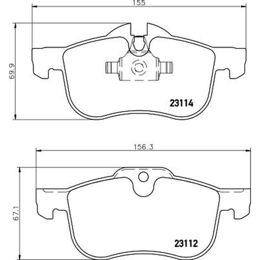 DON Front Brake Pad Set PCP1381