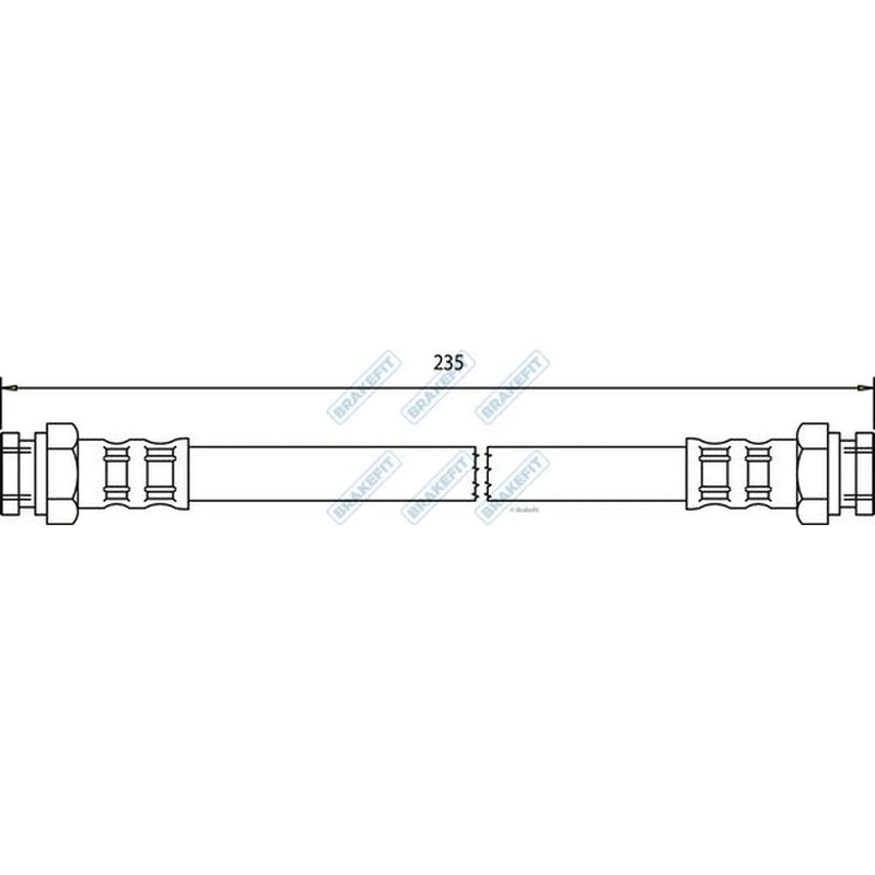 Apec Brake Hydraulic Hose Line Rear BHO4147
