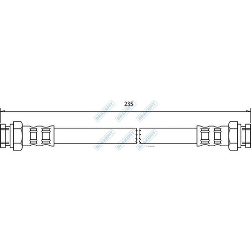 Apec Brake Hydraulic Hose Line Rear BHO4147