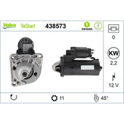 Valeo Starter Motor 12V 2.2kW 11 Teeth 438573