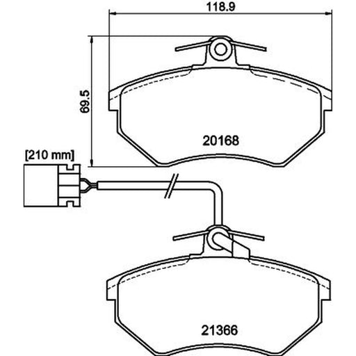 Mintex Front Brake Pad Set MDB1700