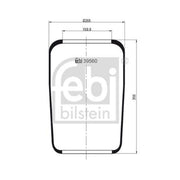 Febi Air Suspension Bellow 150mm 39560