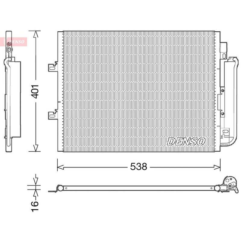 Denso Air Conditioning Condenser DCN23026