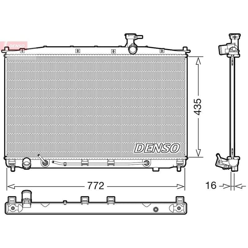Denso Engine Radiator DRM41024
